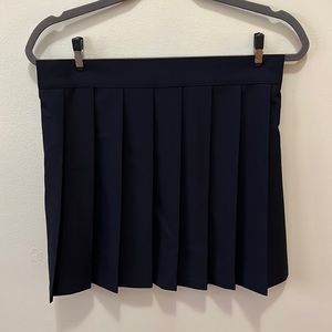 GOELLA - Black ruffle mini skirt open back with buckles - size 28